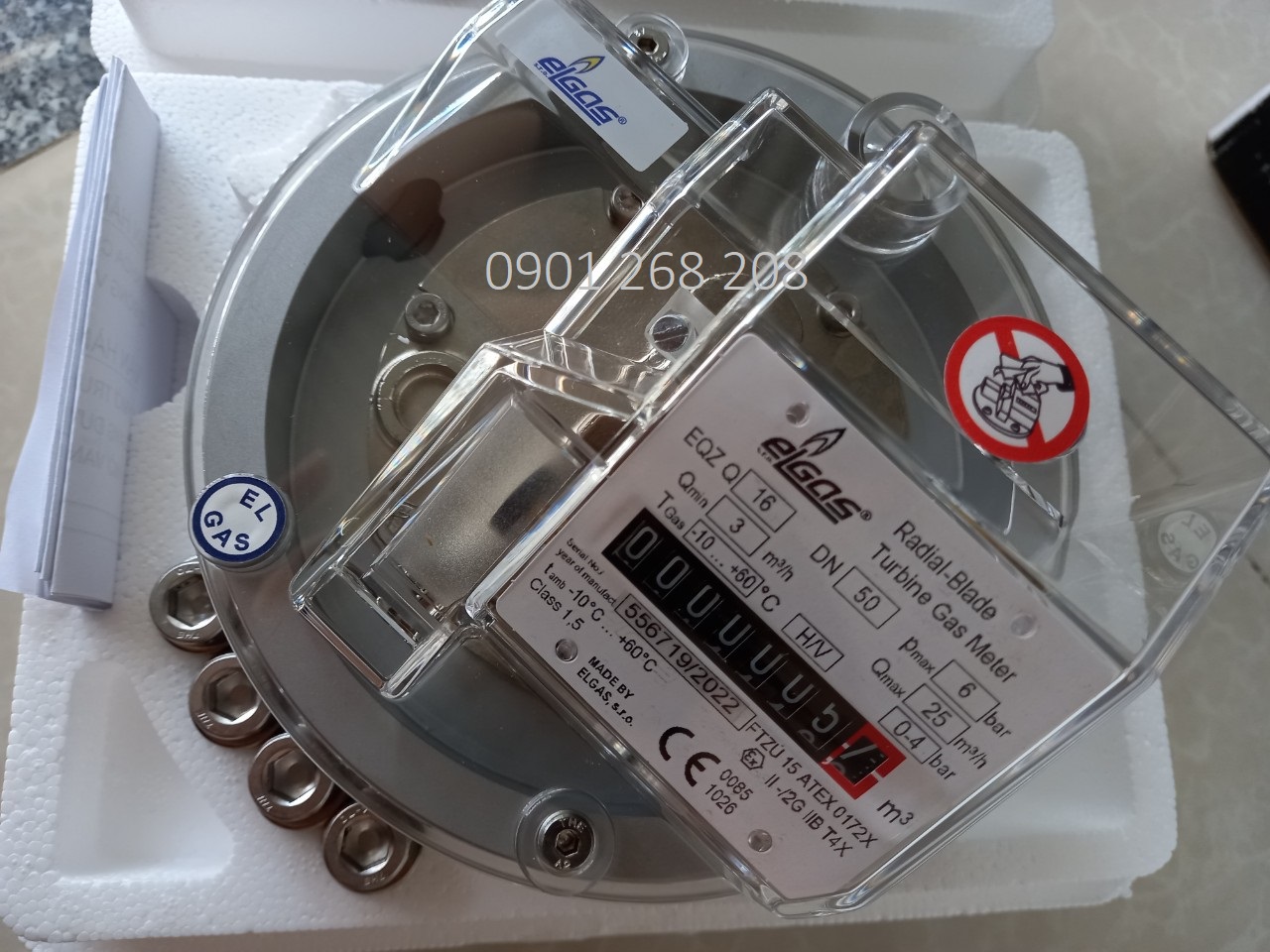 Gas meter ELgas EQZ-Q16 Turbine